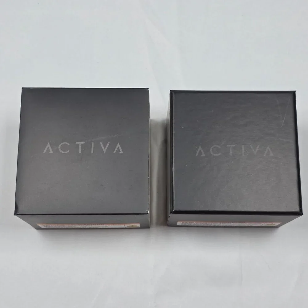 ACTIVA Chronograph Style Watch Olive Green Silicone Strap‎ Skeleton Dial New Box